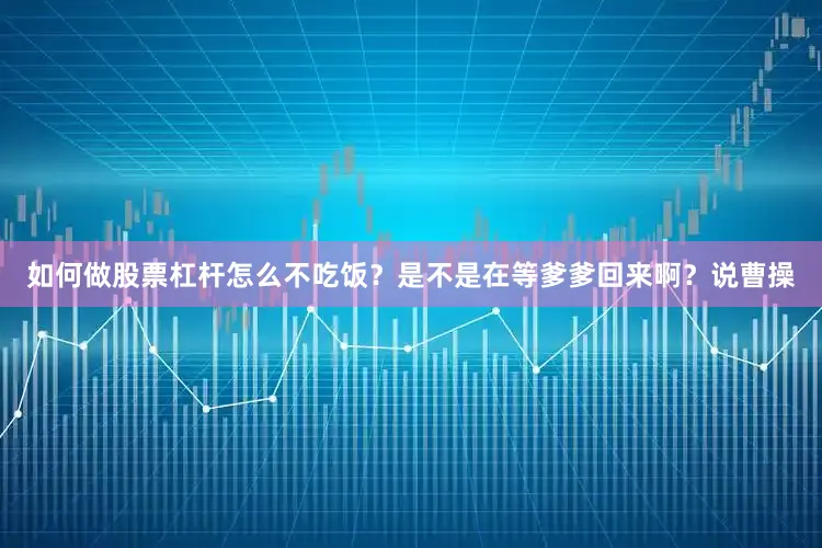 如何做股票杠杆怎么不吃饭？是不是在等爹爹回来啊？说曹操